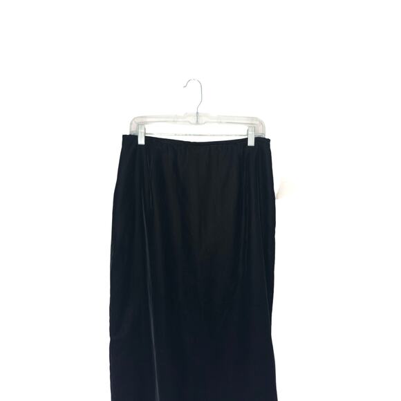 NWT Liz Claiborne Black Vamp Velvet Witchy‎ Whimsigoth Maxi Skirt Size 12 - Picture 3 of 10